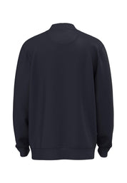 Sweatpullover mit Zip - 685-navy - Blau