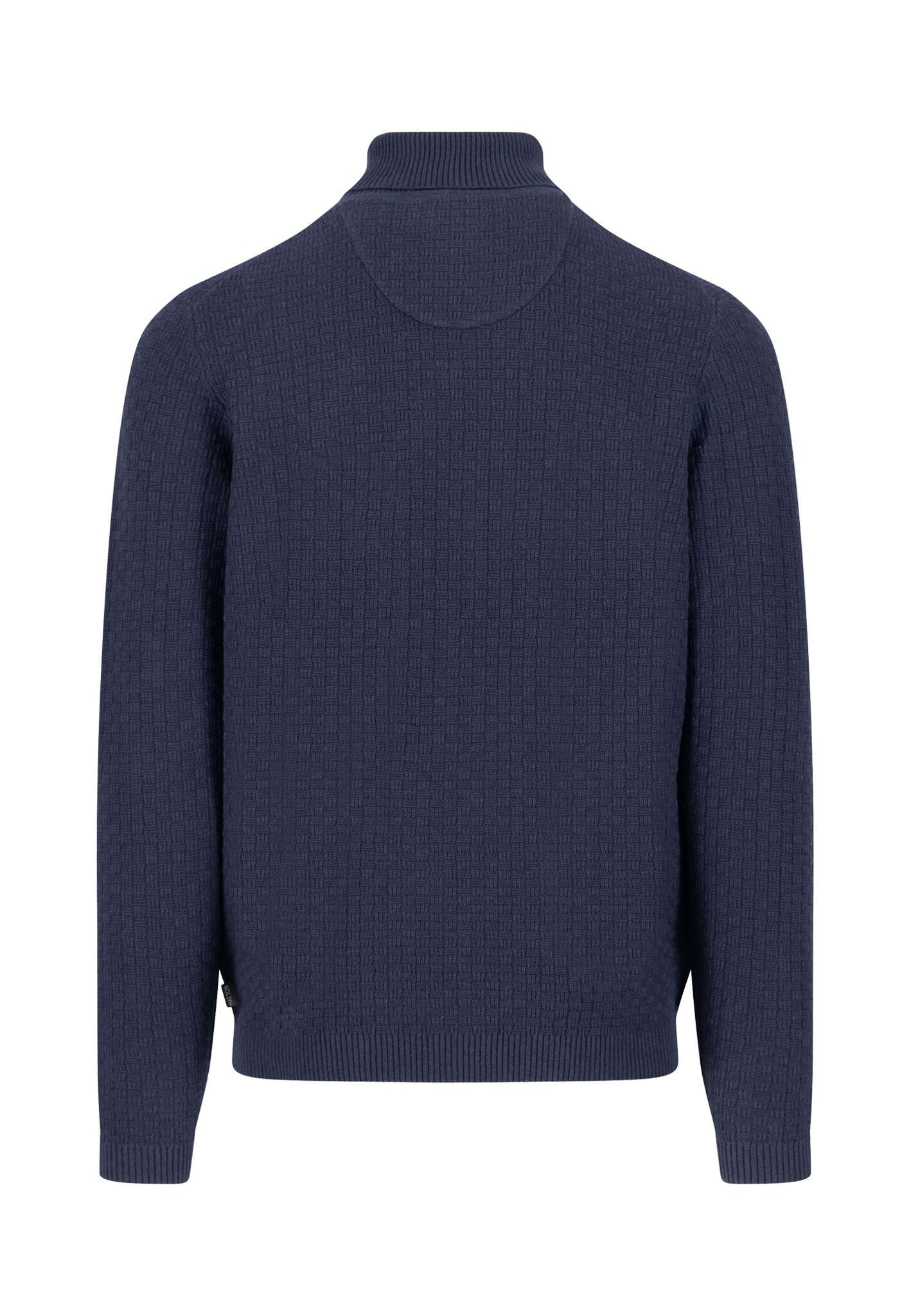 Strickpullover mit Rollkragen - 690-navy - Blau