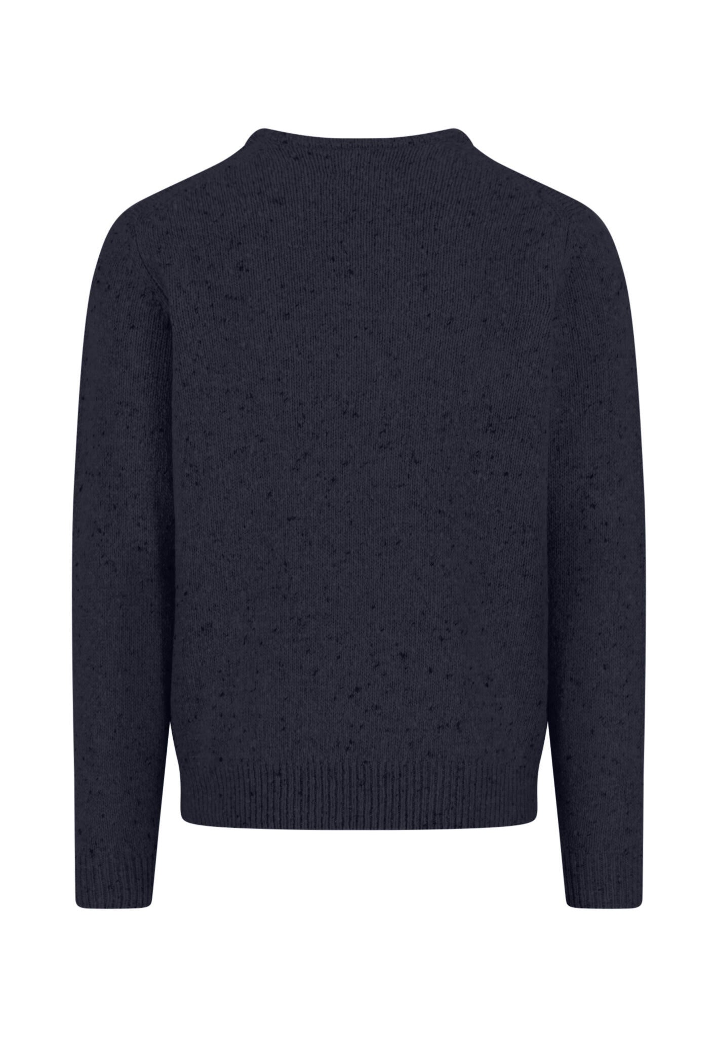 Strickpullover aus Wollmix - 690-navy - Blau