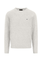 Strickpullover aus Wollmix - 826-winter white - Beige