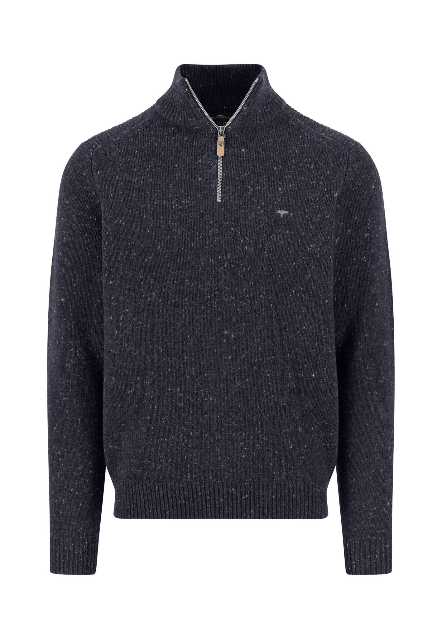 Strickpullover aus Wollmix - 690-navy - Blau