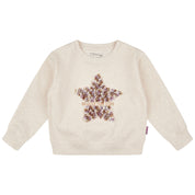 Sweatshirt aus Baumwollmix - 205 SOFT BEIGE MEL - Beige