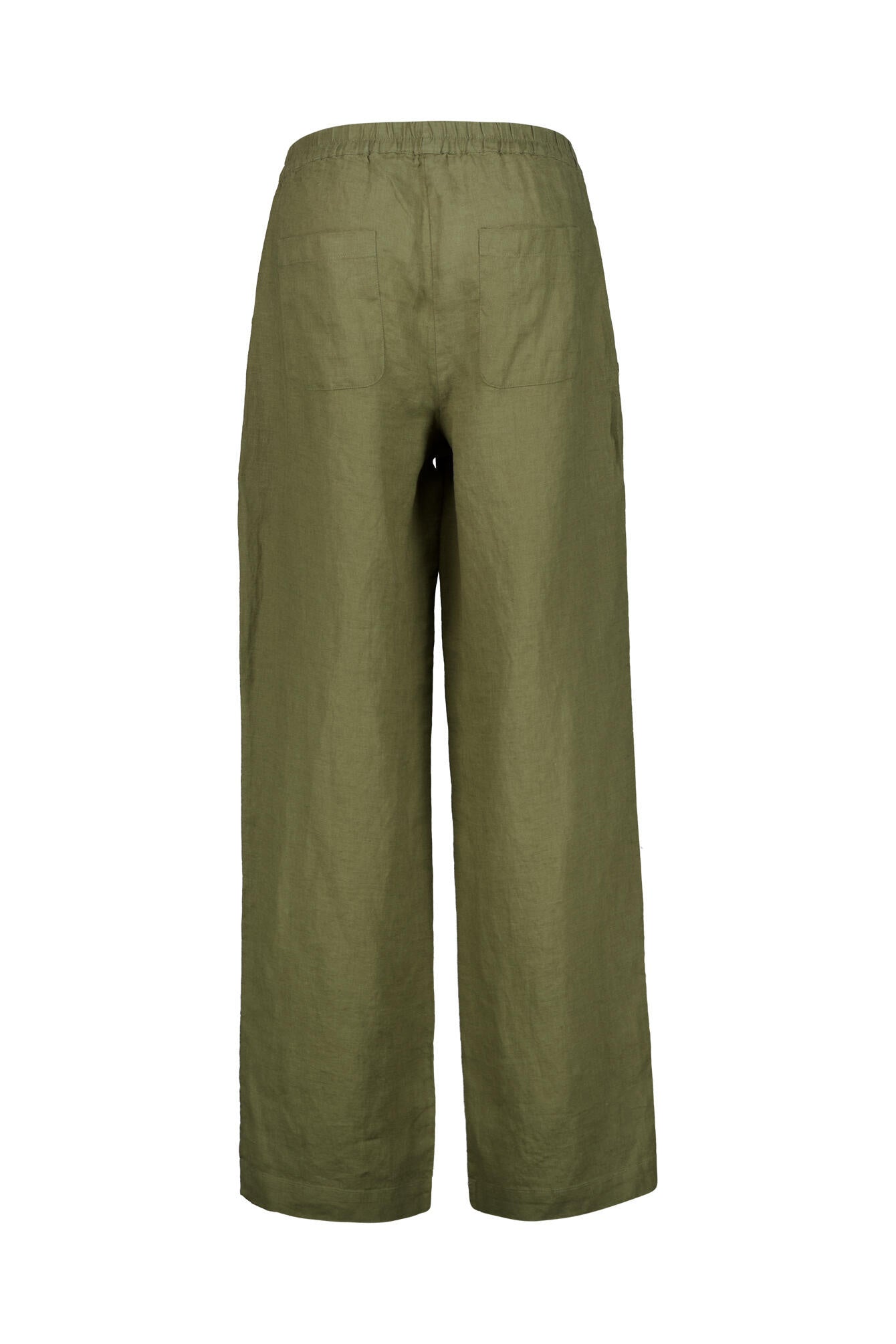 Leinenhose Wide Leg - 550 550 OLIVE - Grün