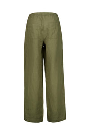 Leinenhose Wide Leg - 550 550 OLIVE - Grün
