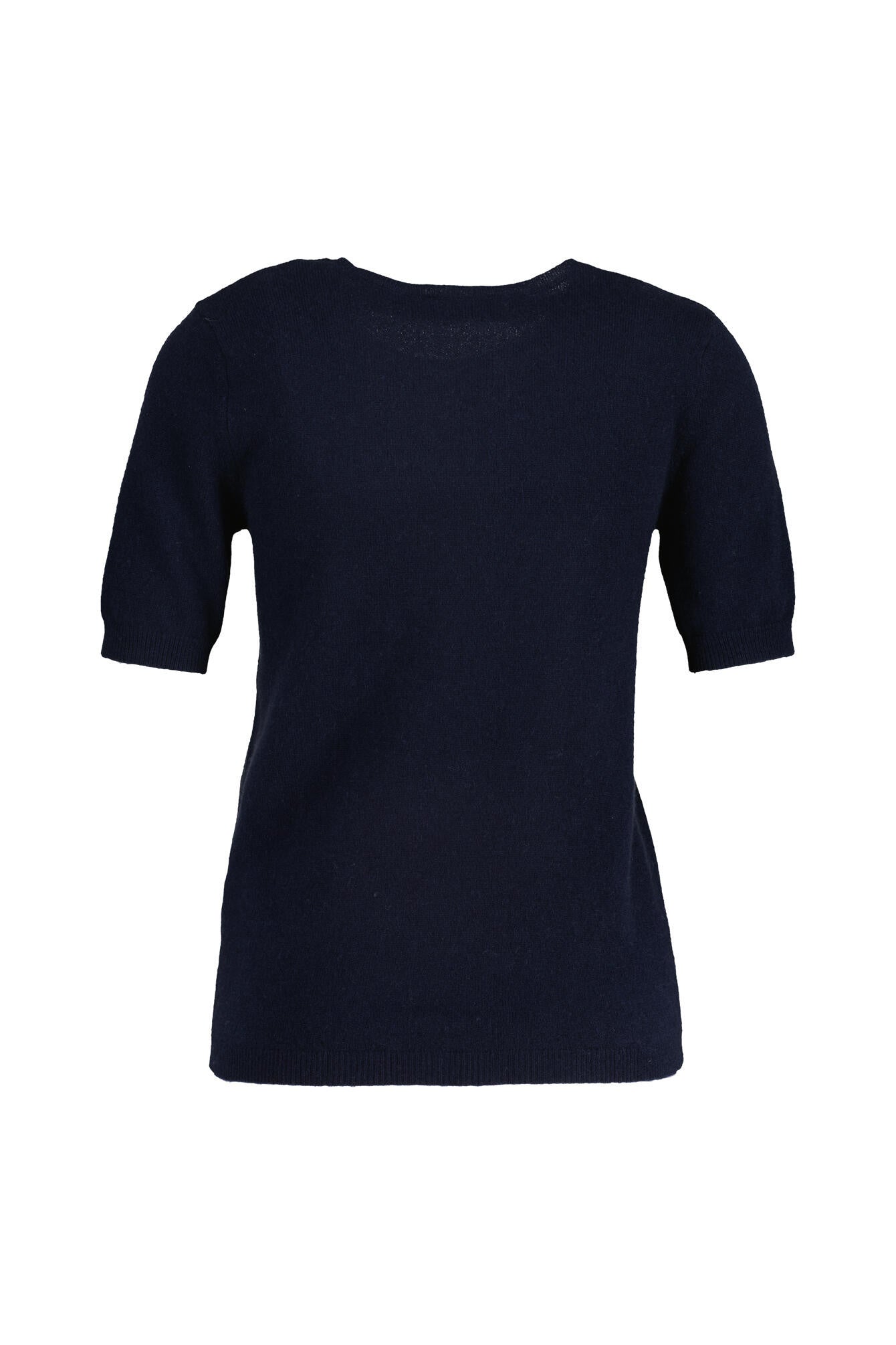 Strick-T-Shirt aus Kaschmir - 623 623 MARINE - Blau