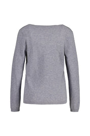 Strickpullover aus Kaschmir - 800 800 GRAU MEL. - Grau