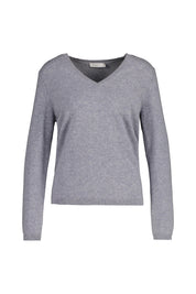 Strickpullover aus Kaschmir - 800 800 GRAU MEL. - Grau