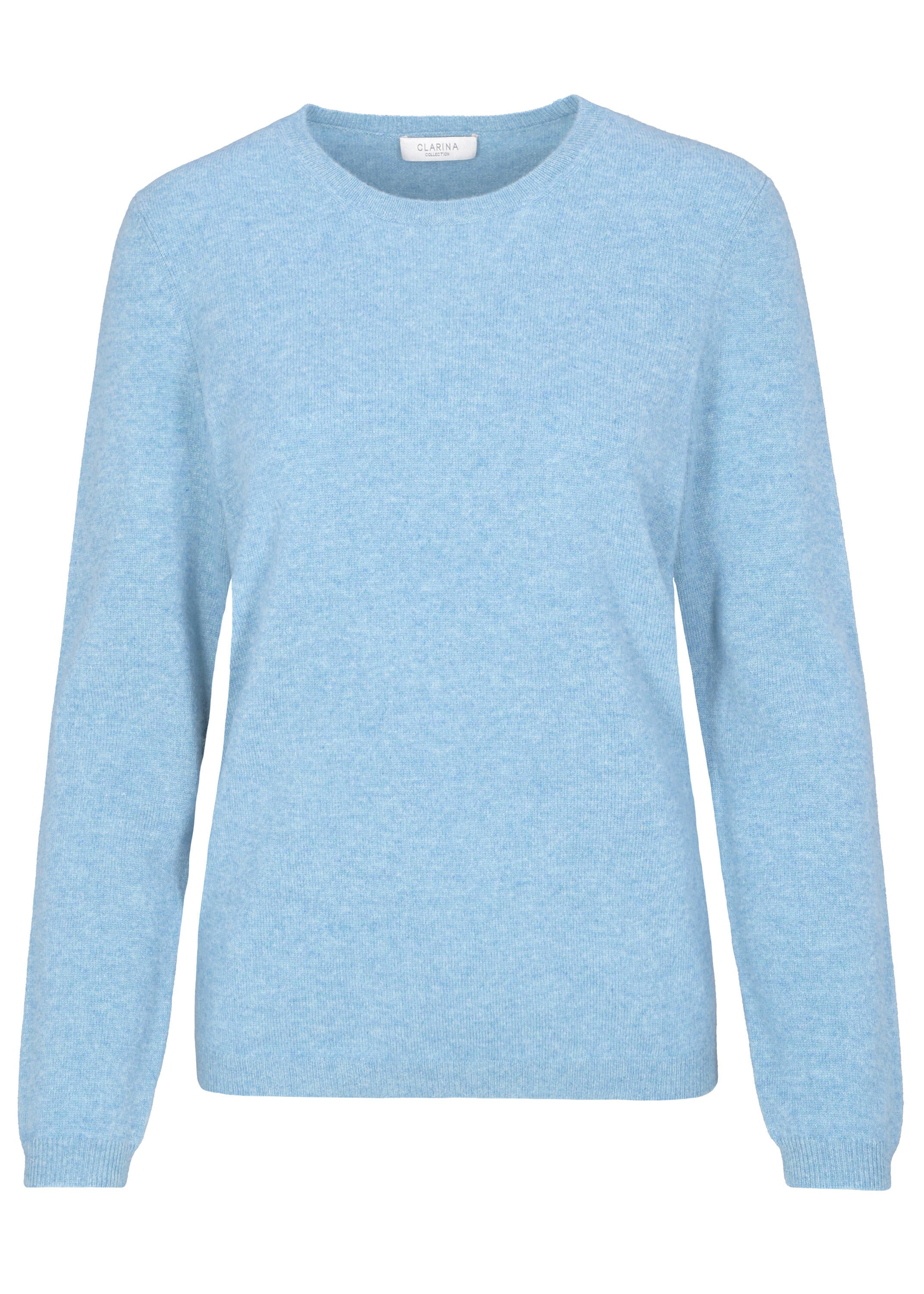 Strickpullover aus Kaschmir - 612 612 BLEU MEL. - Blau