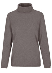 Rollkragenpullover aus Kaschmir - 743 743 MOKKA MEL. - Braun