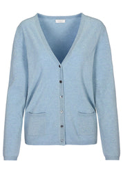 Cardigan - 612 612 BLEU MEL. - Blau