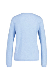 Strick-Cardigan aus Kaschmir - 612 612 BLEU MEL. - Blau