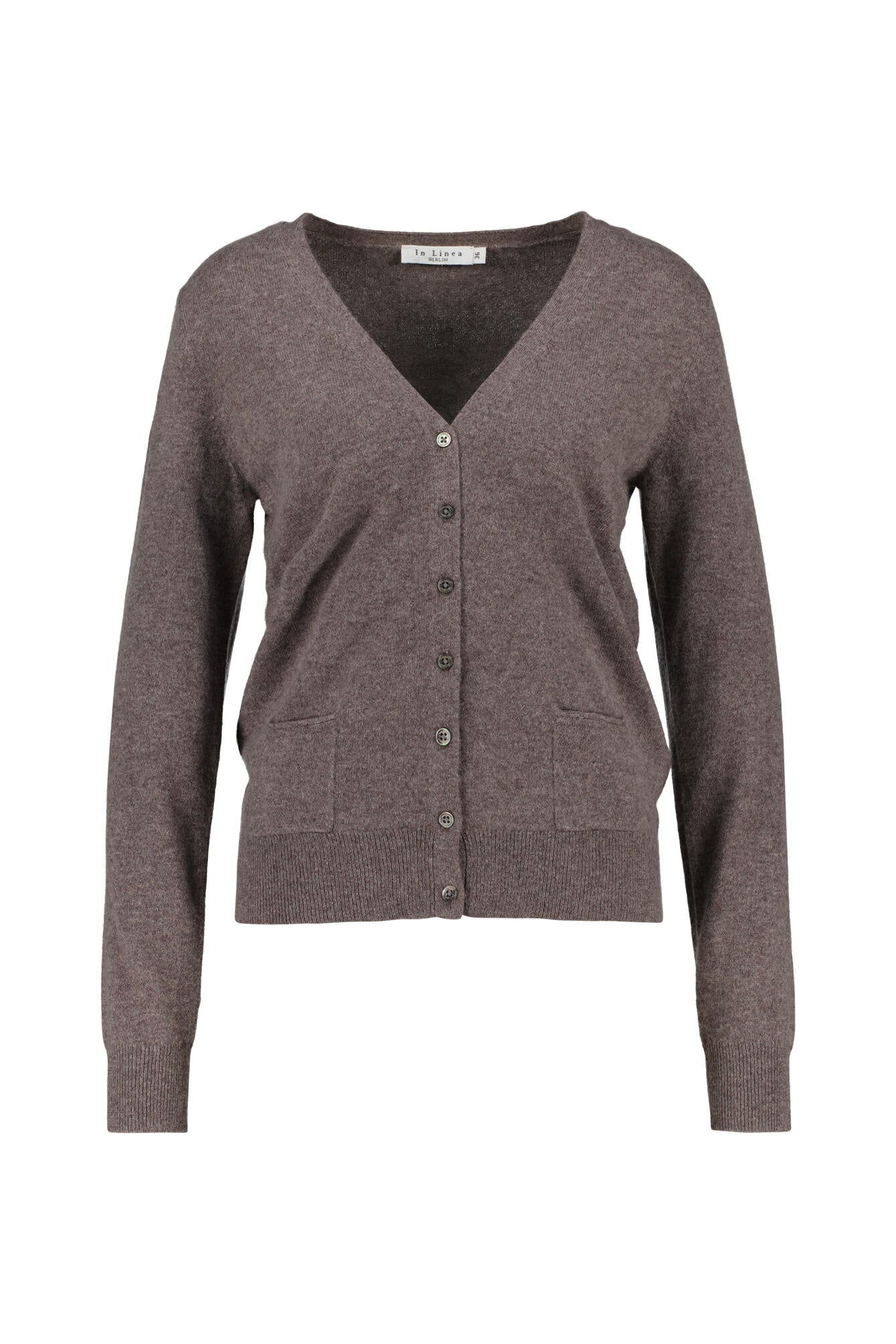 Strickcardigan aus Kaschmir - 706 706 TAUPE MEL. - Braun