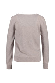 Strickcardigan aus Kaschmir - 842 842 STONE MEL. - Beige