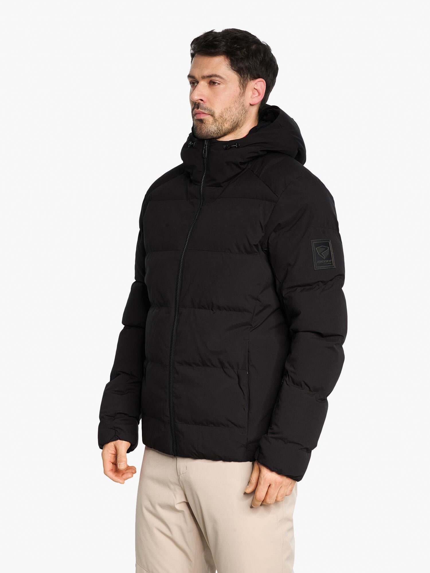 Skijacke TYERS-Z mit Kapuze - 12-black - Schwarz