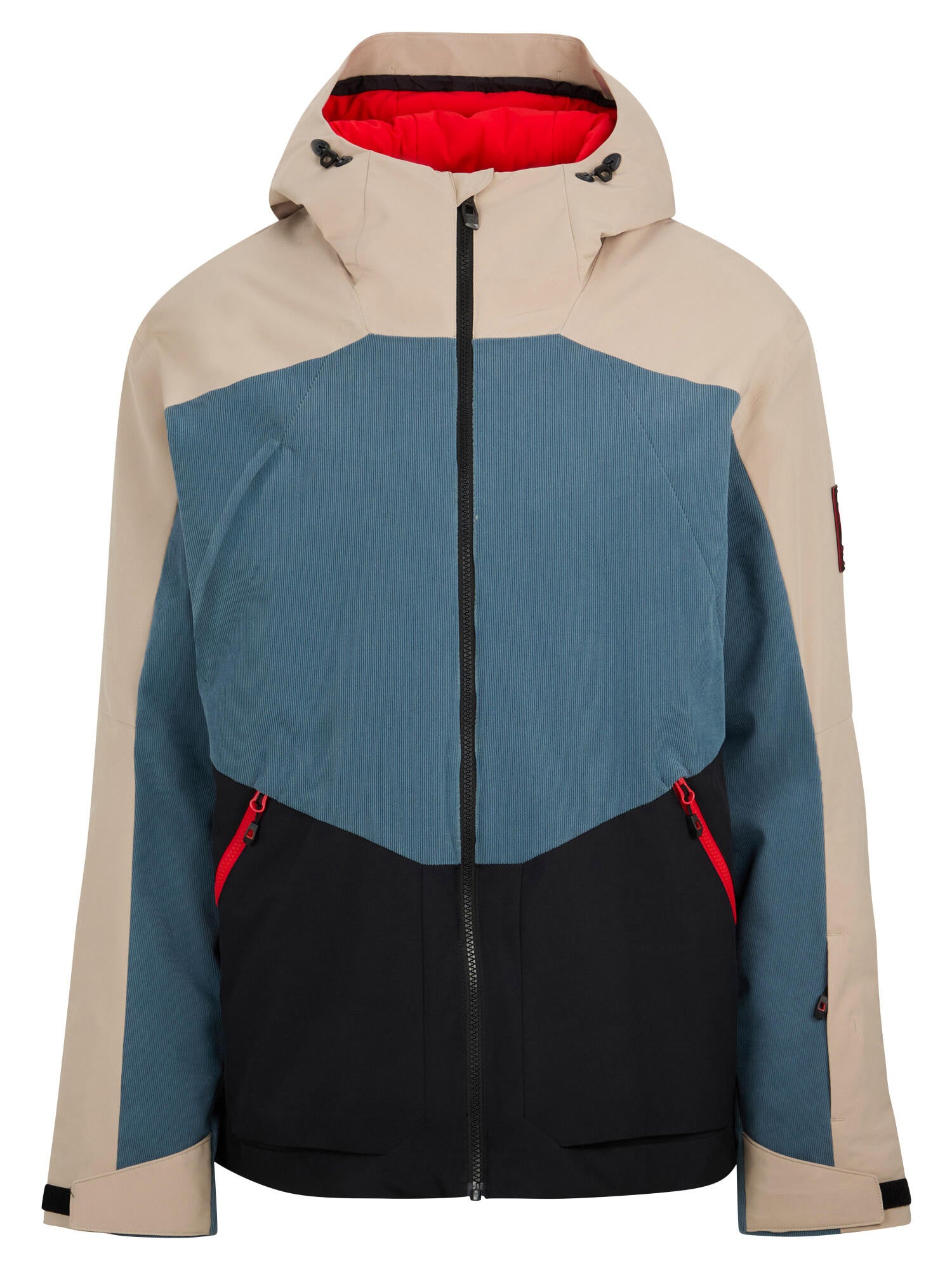 Skijacke TOBIN-Z mit Kapuze - 51512-iron sky cord.black - Grau