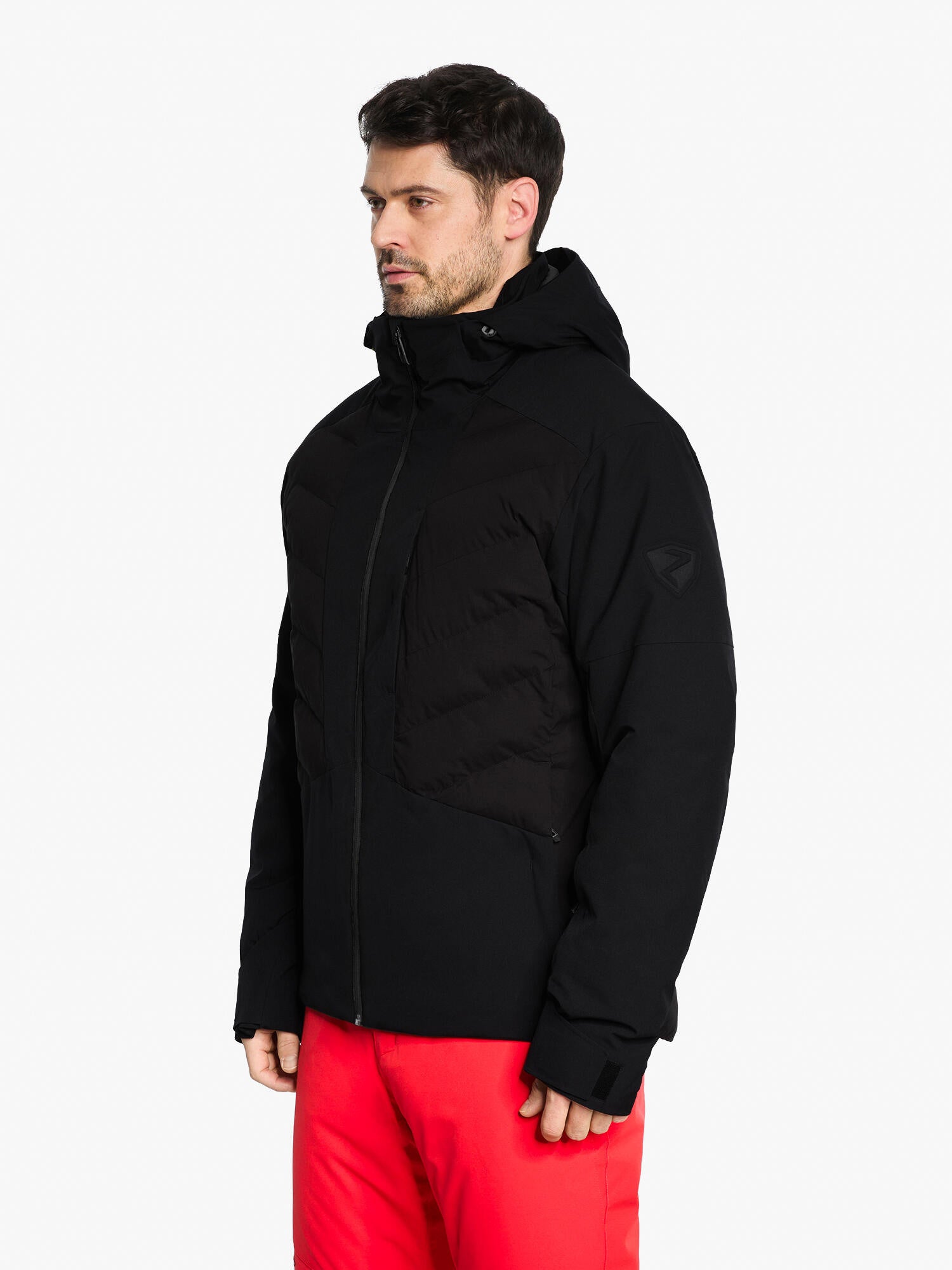 Skijacke TURON-Z mit Kapuze - 12-black - Schwarz
