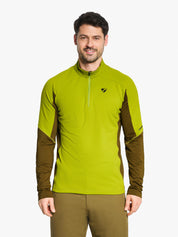 Midlayer JIROTO-Z mit Stehkragen - 262-electric grass - Grün