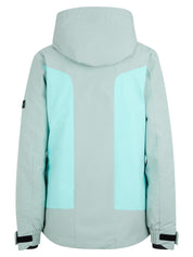 Skijacke TARLA-Z mit Kapuze - 314-dried eucalyptus - Türkis