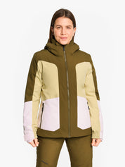Skijacke TARLA-Z mit Kapuze - 99-seaweed - Khaki