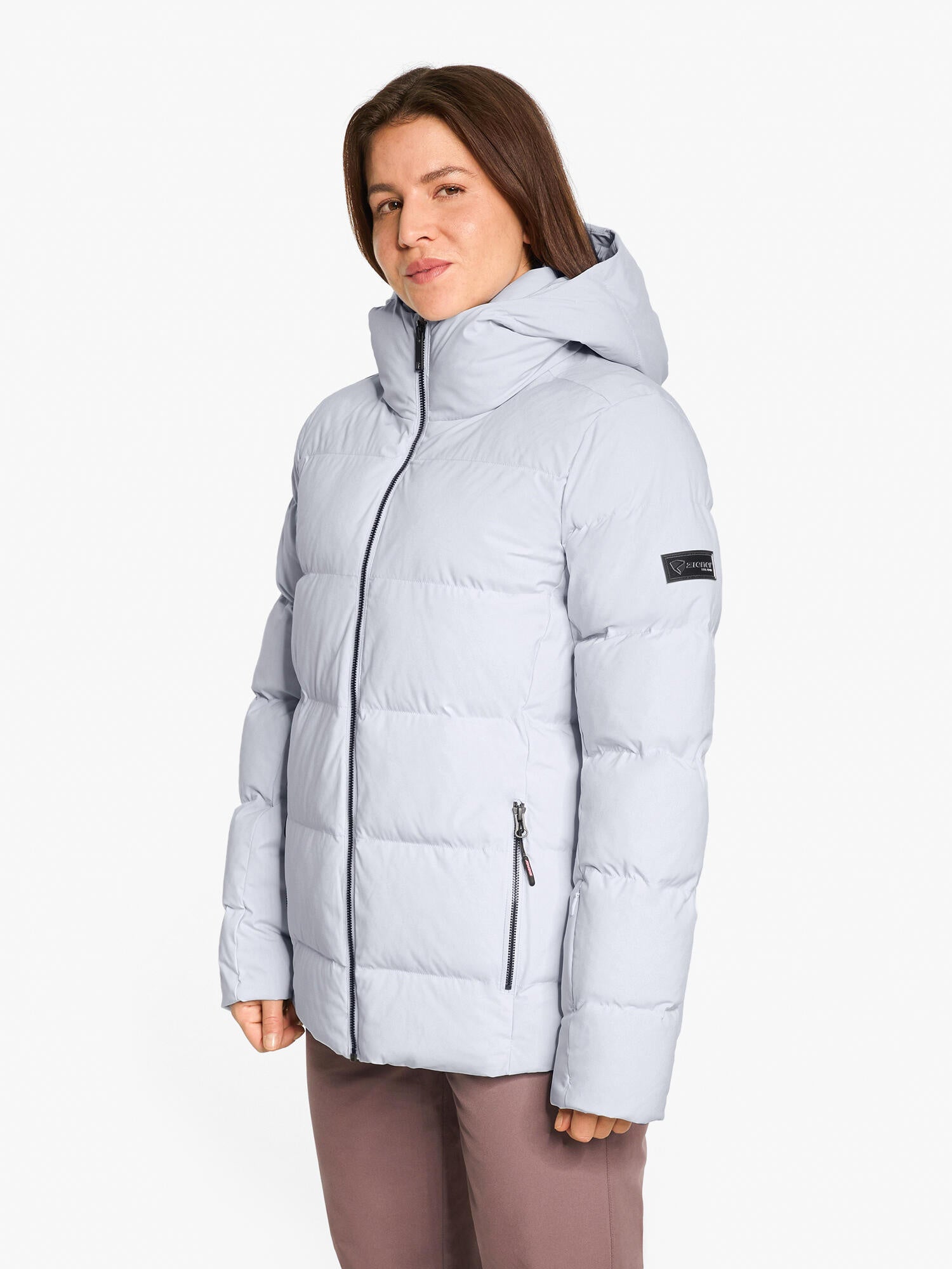 Skijacke TRAVA-Z mit Kapuze - 414-frosty glacier - Blau