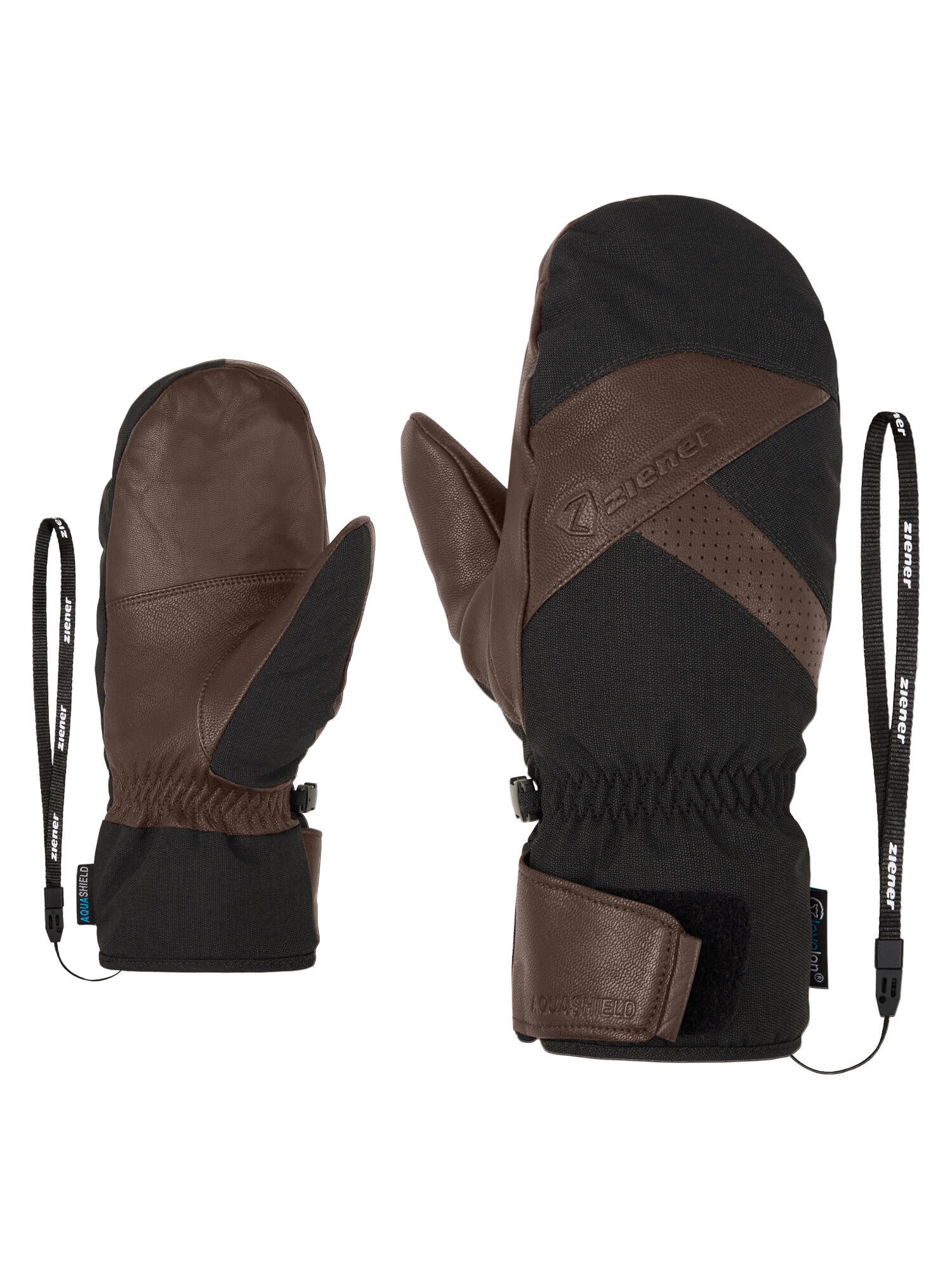 Skihandschuhe GETTERO-Z AS® AW MITTEN - 335-dark brown - Braun