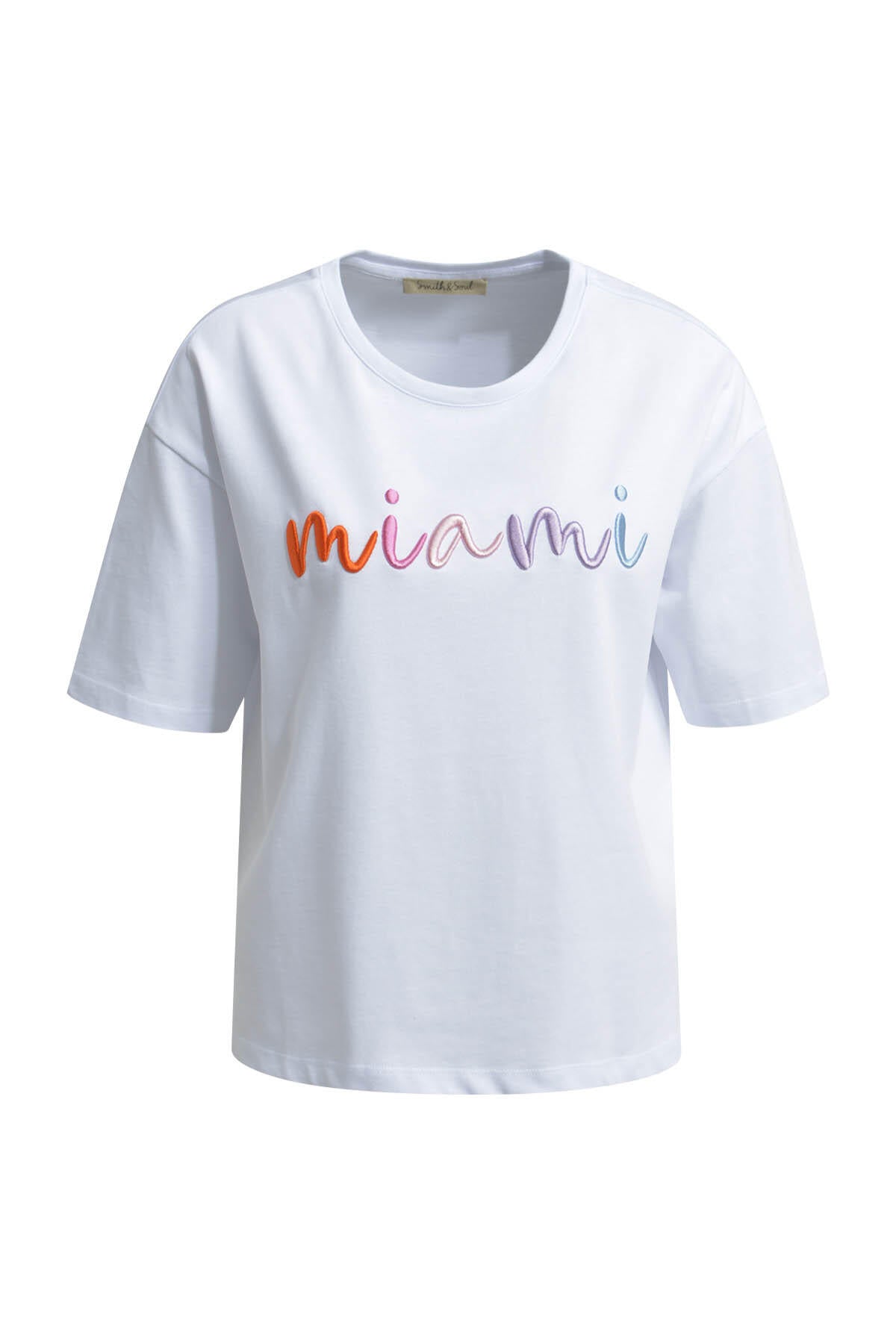 T-Shirt aus Baumwolle - 100 - Weiß