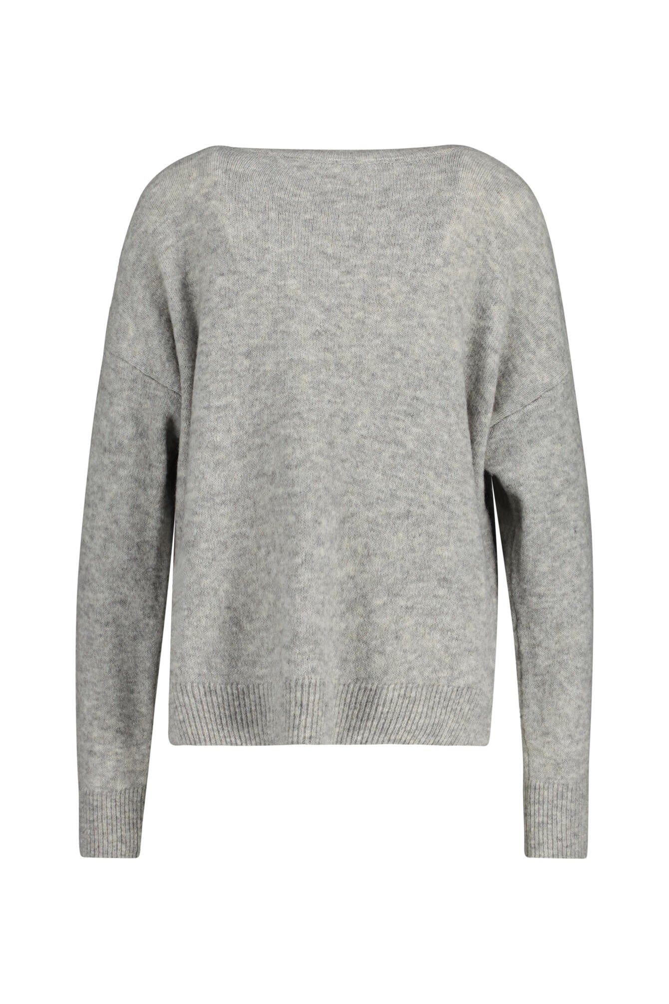 Strickpullover - 809-GREY MELANGE - Grau