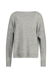 Strickpullover - 809-GREY MELANGE - Grau