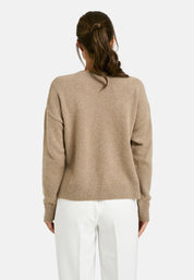 Strickpullover - 920-MINK - Braun