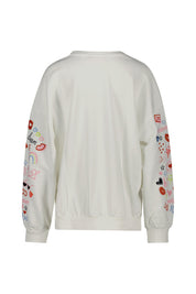 Sweatshirt Oversized Fit - 104 - Weiß