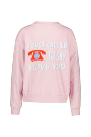 Sweatshirt aus Baumwolle - 454 - Rosa