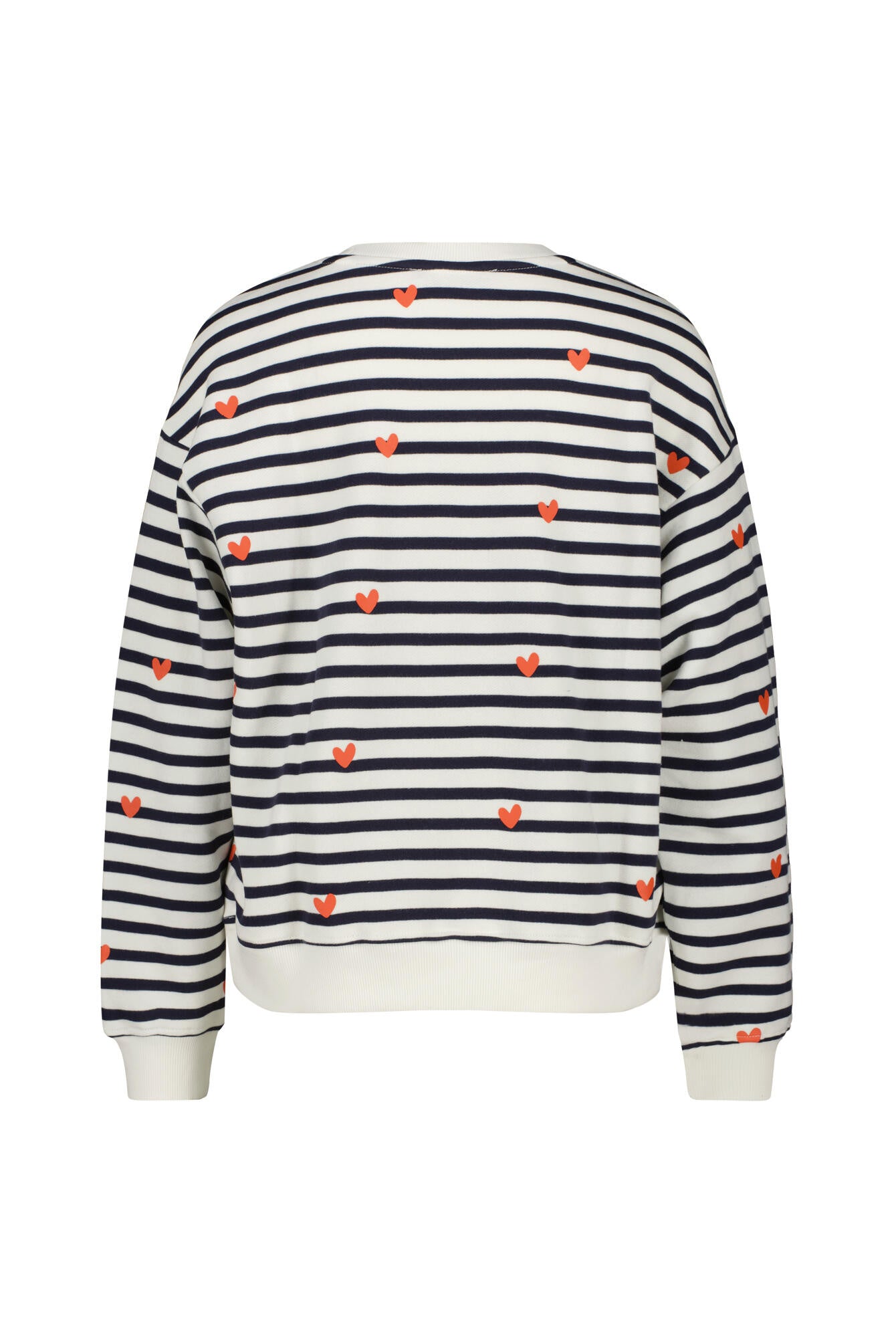 Sweatshirt aus Baumwolle - 606 - Blau | Weiß