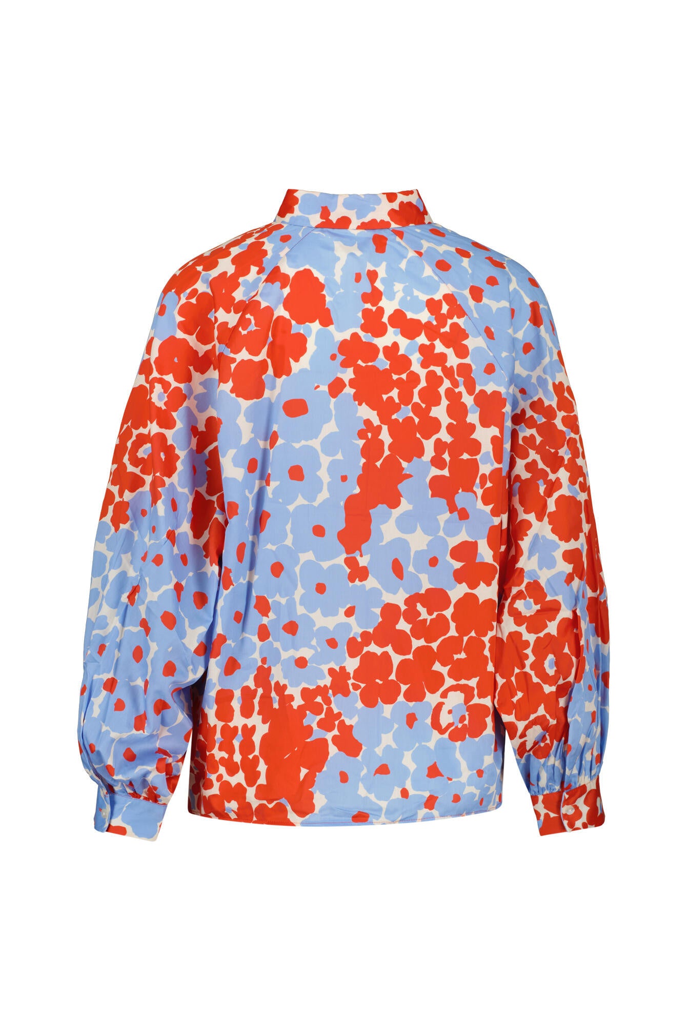 Bluse aus Baumwolle - 1602 - Blau