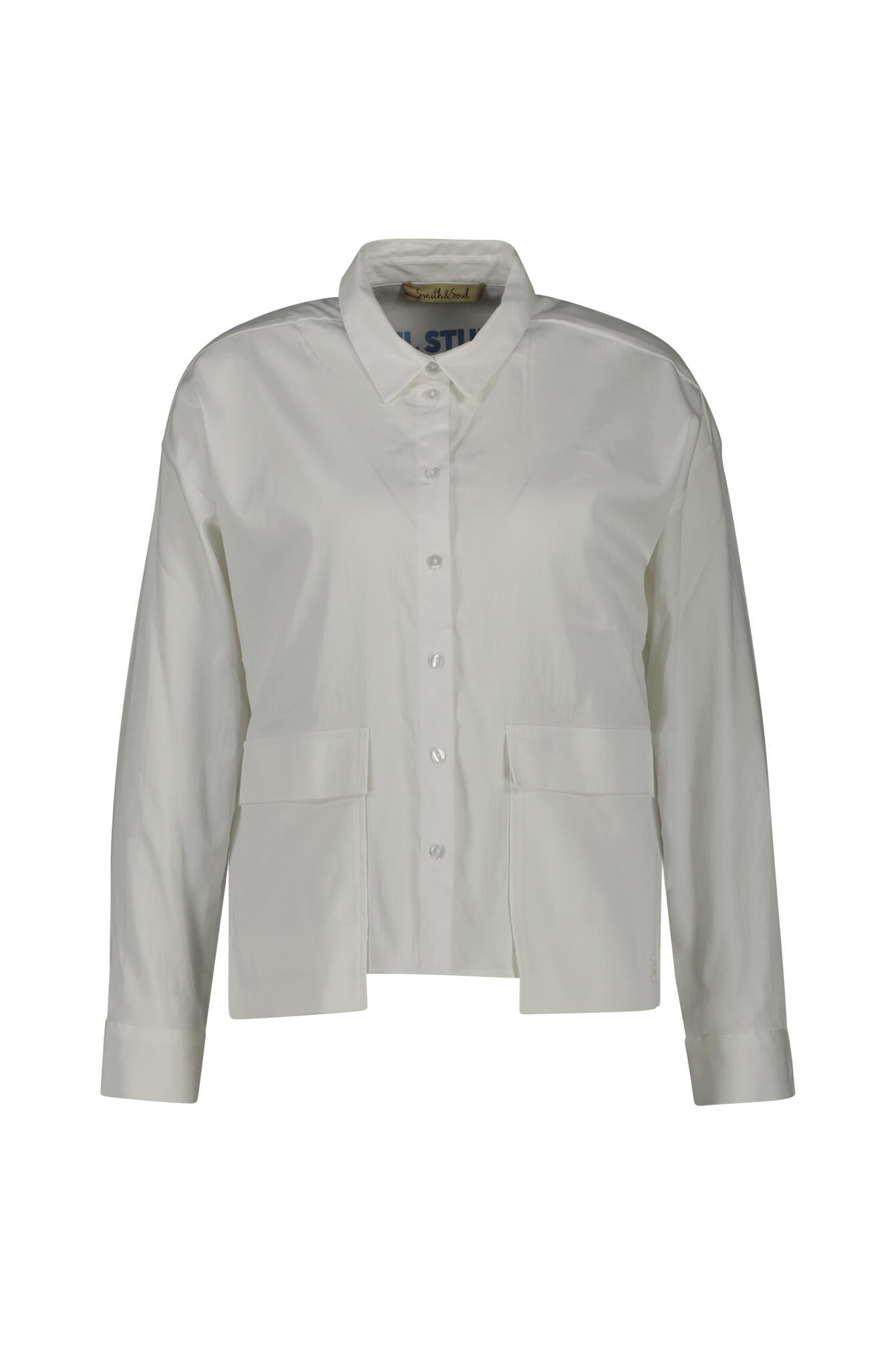 Bluse aus Baumwollmix - 100 - Weiß