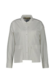 Bluse aus Baumwollmix - 100 - Weiß