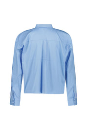 Bluse aus Baumwollmix - 602 - Blau