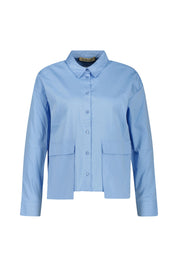 Bluse aus Baumwollmix - 602 - Blau