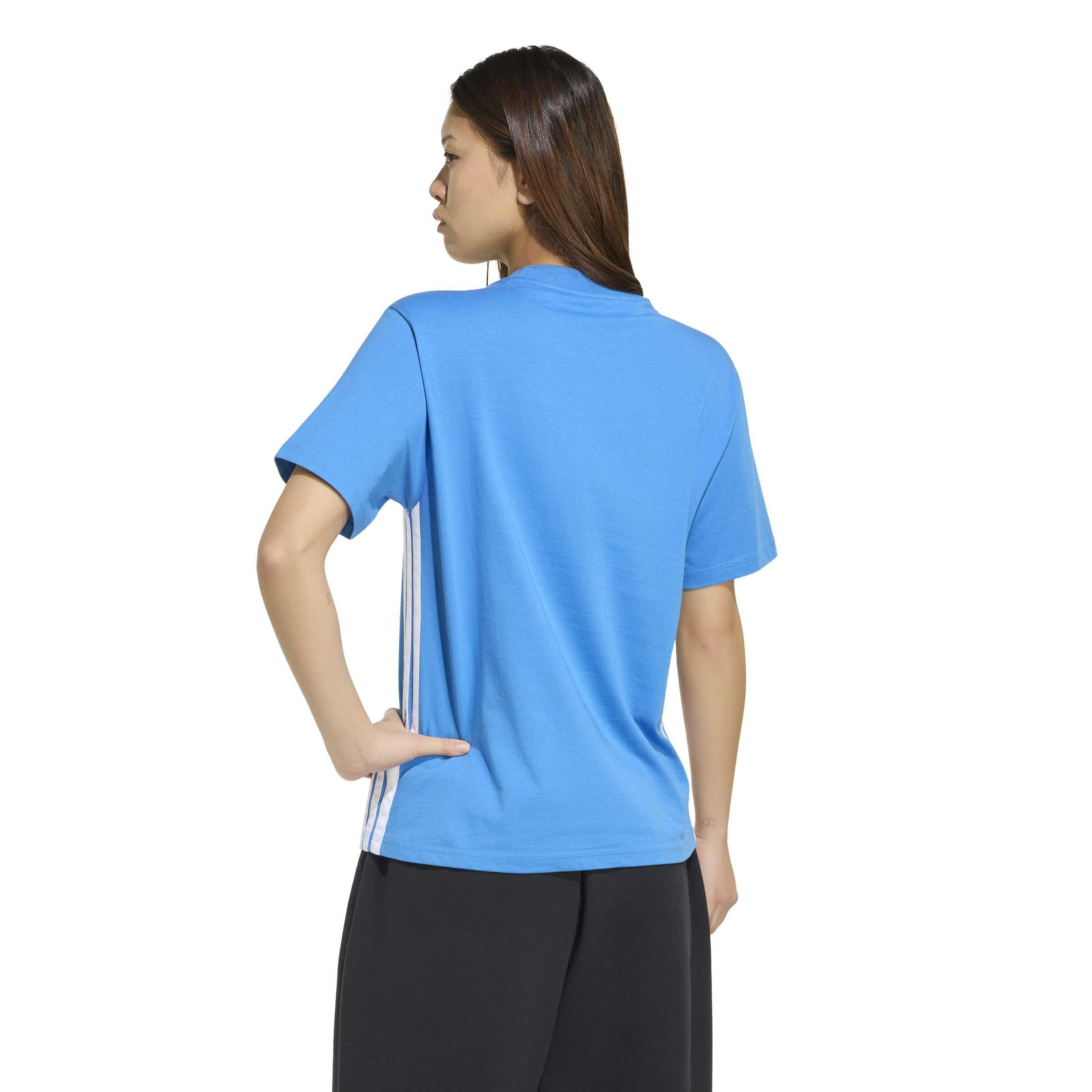 T-Shirt aus Baumwolle - RAYBLU/WHITE - Blau