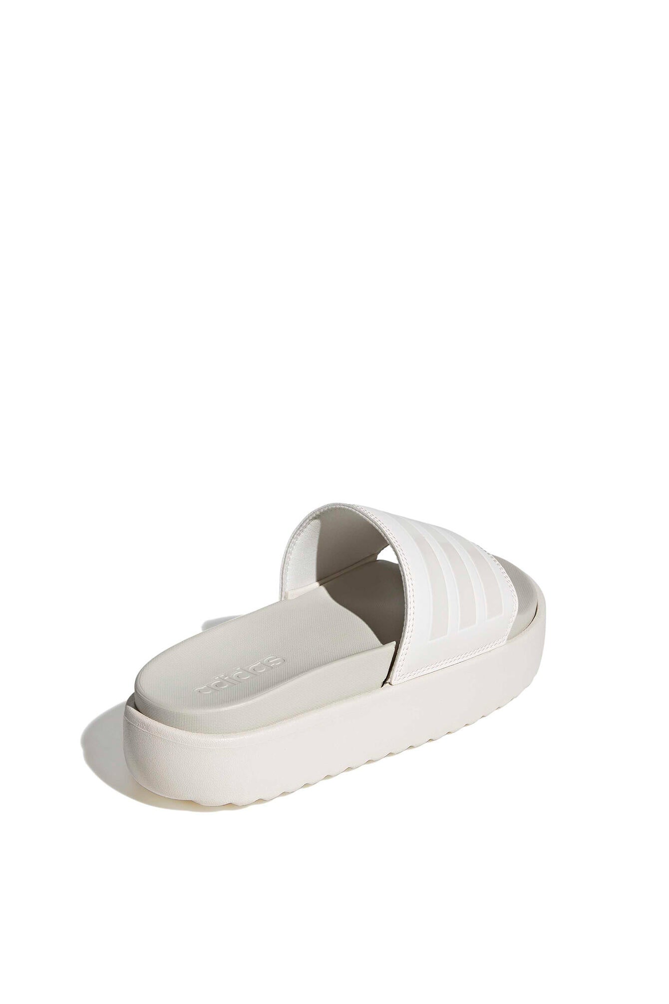 Badeschlappen ADILETTEN PLATEAU - CWHITE/CWHITE/ORBGRY - Beige