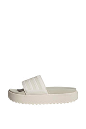 Badeschlappen ADILETTEN PLATEAU - CWHITE/CWHITE/ORBGRY - Beige