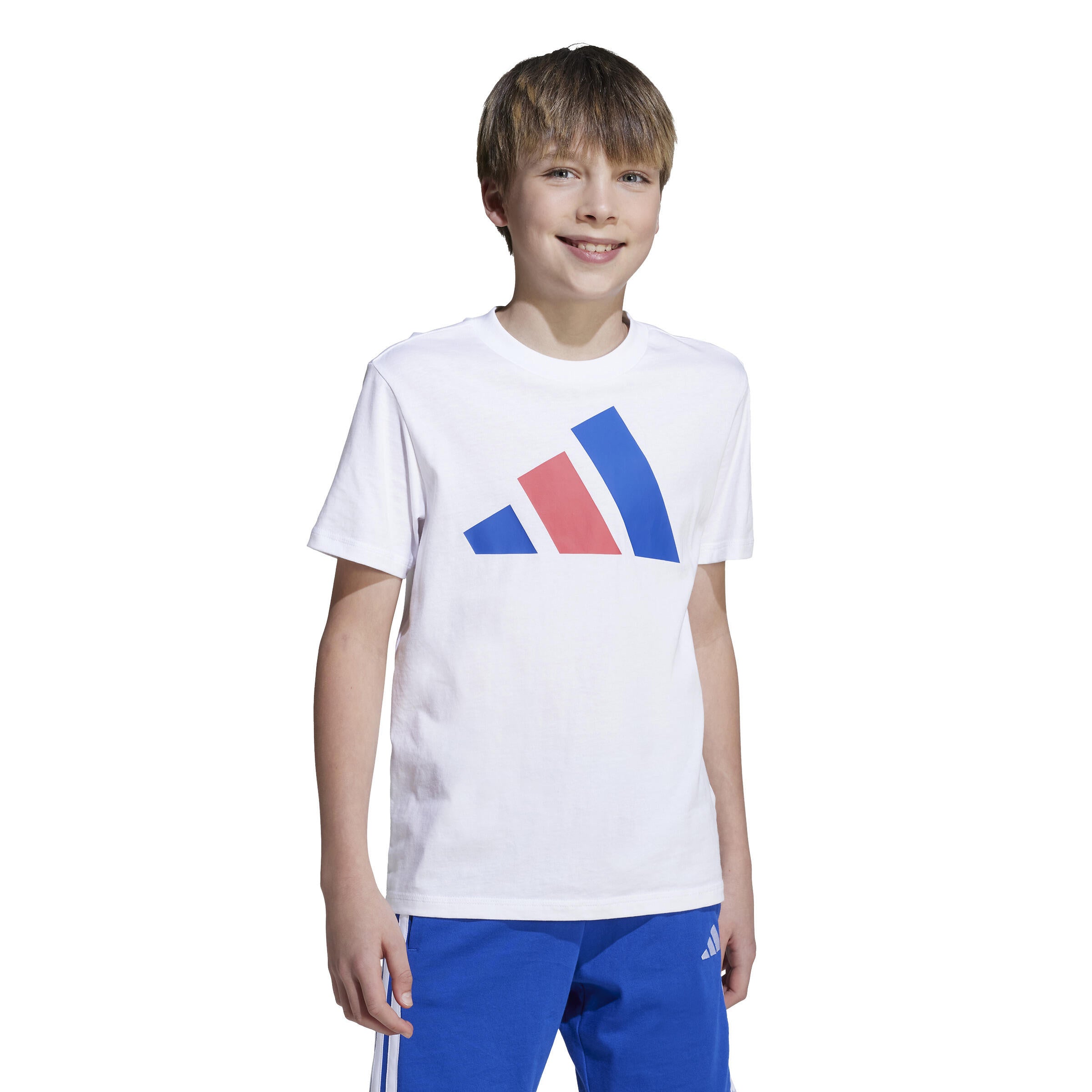 T-Shirt aus Baumwolle - WHITE/ROYBLU/PURRUB - Weiß