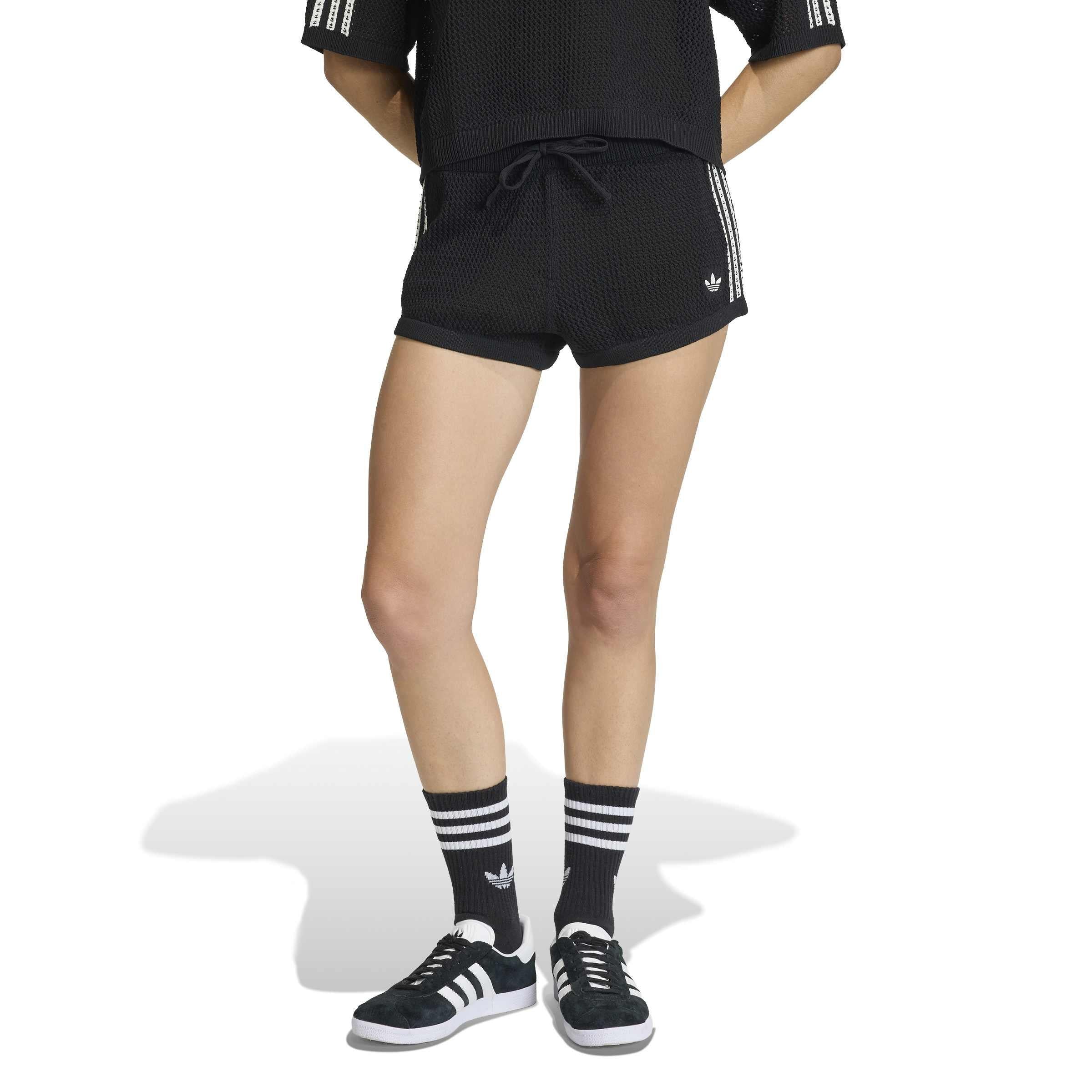 Shorts gehäkelt - BLACK - Schwarz