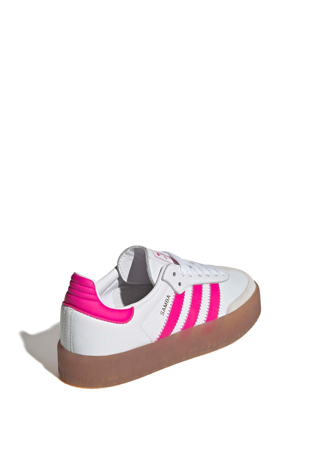 Sneaker SAMBA J - FTWWHT/SHOPNK/GOLDMT - Weiß