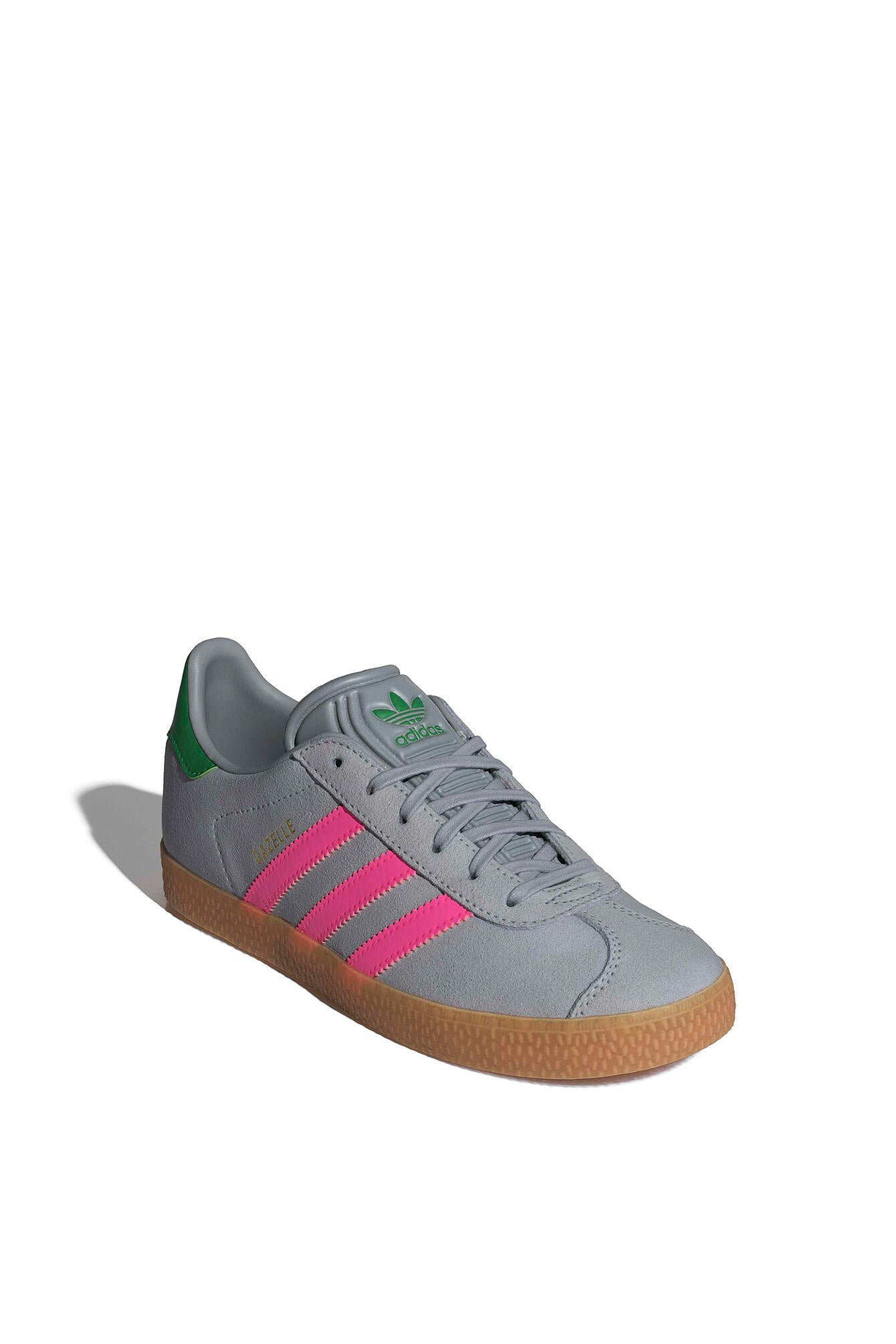 Sneaker GAZELLE J - HALSIL/LUCPNK/GREEN - Grau