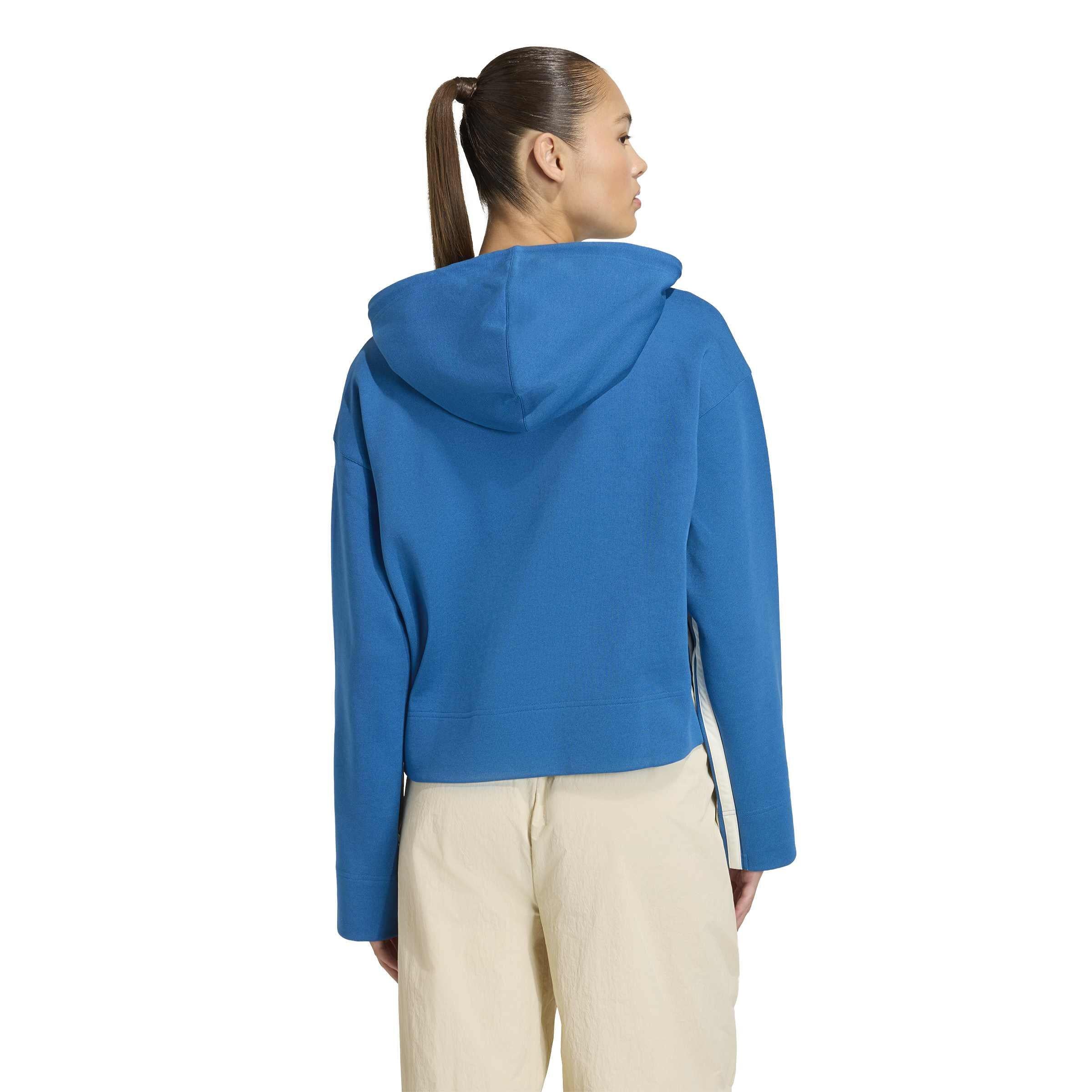 Sweathoodie ADIDAS x FARM RIO - DMARIN/CREWHT - Blau