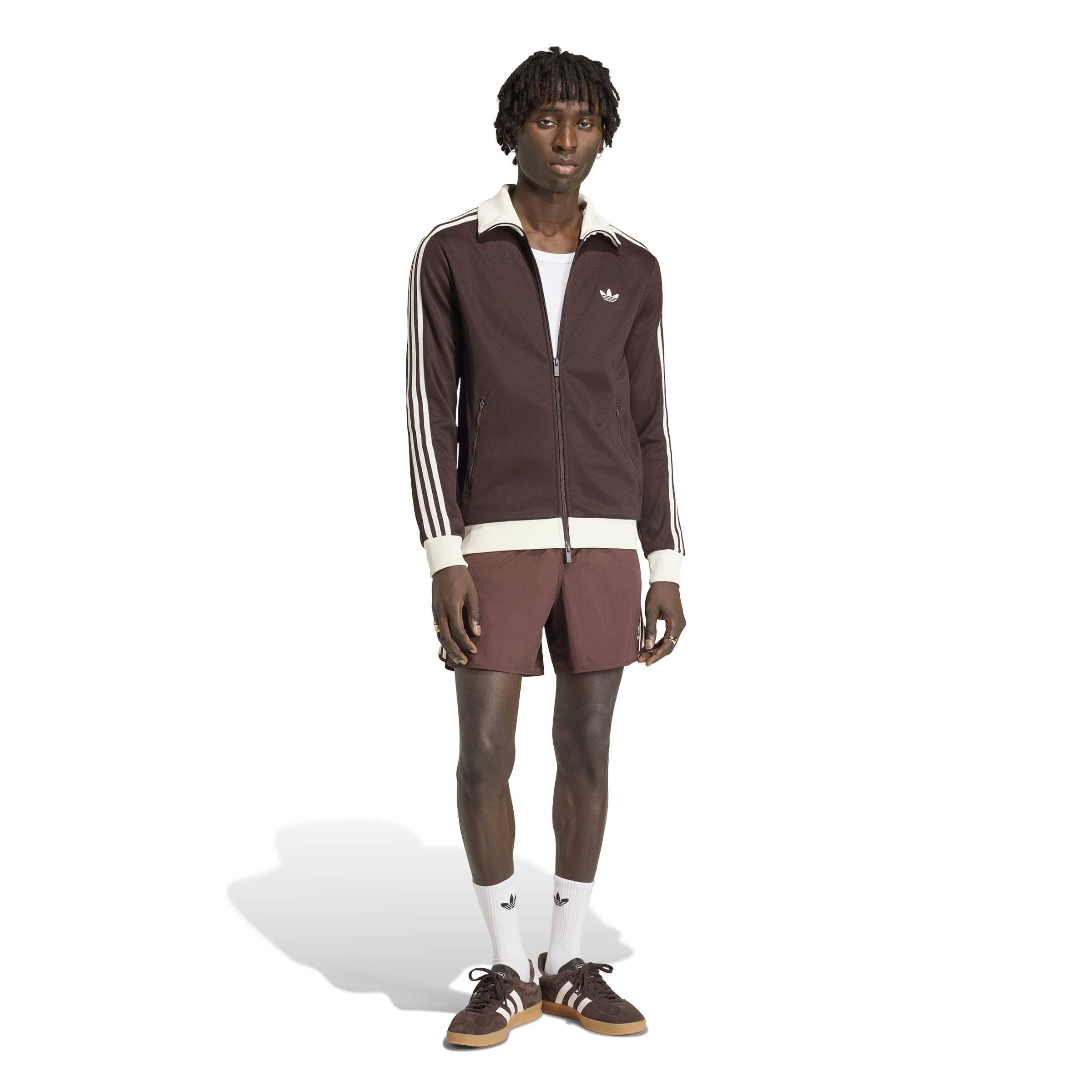 Trainingsjacke mit Stehkragen - AUCO/OWHITE - Braun