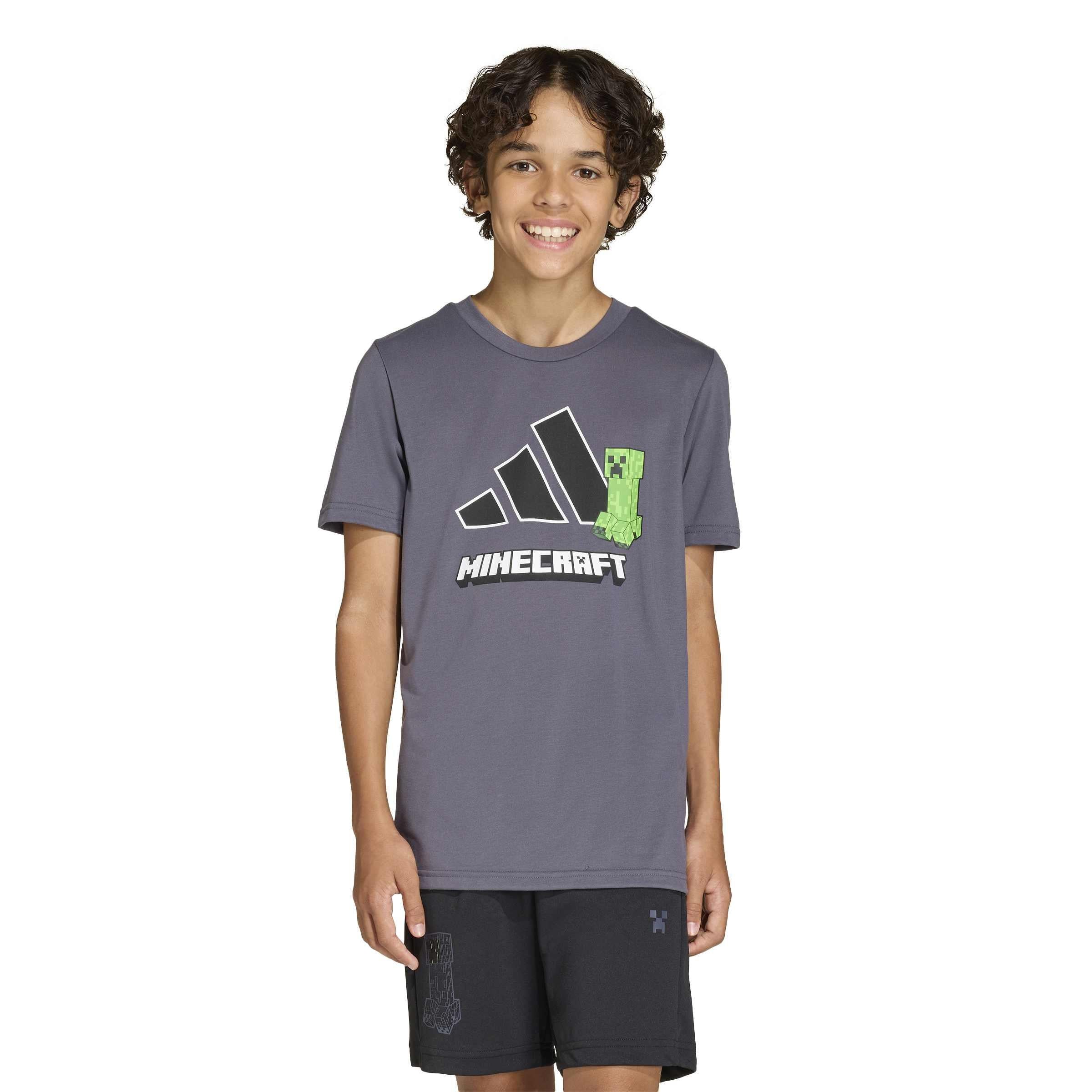 T-Shirt ADIDAS x MINECRAFT - AUON - Grau