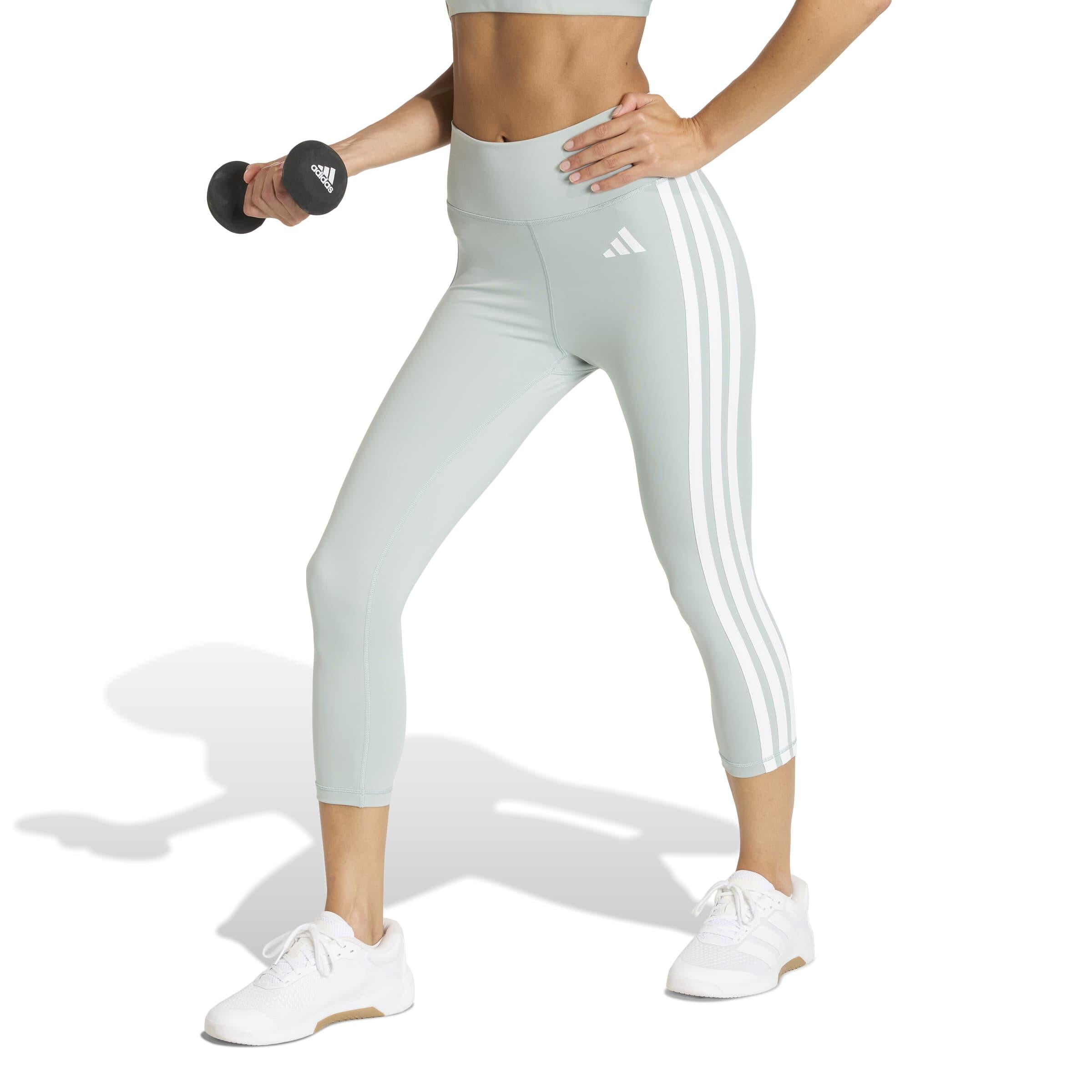 Leggings 3/4 OPTINE ESSENTIALS - WOSA/WHITE - Grau