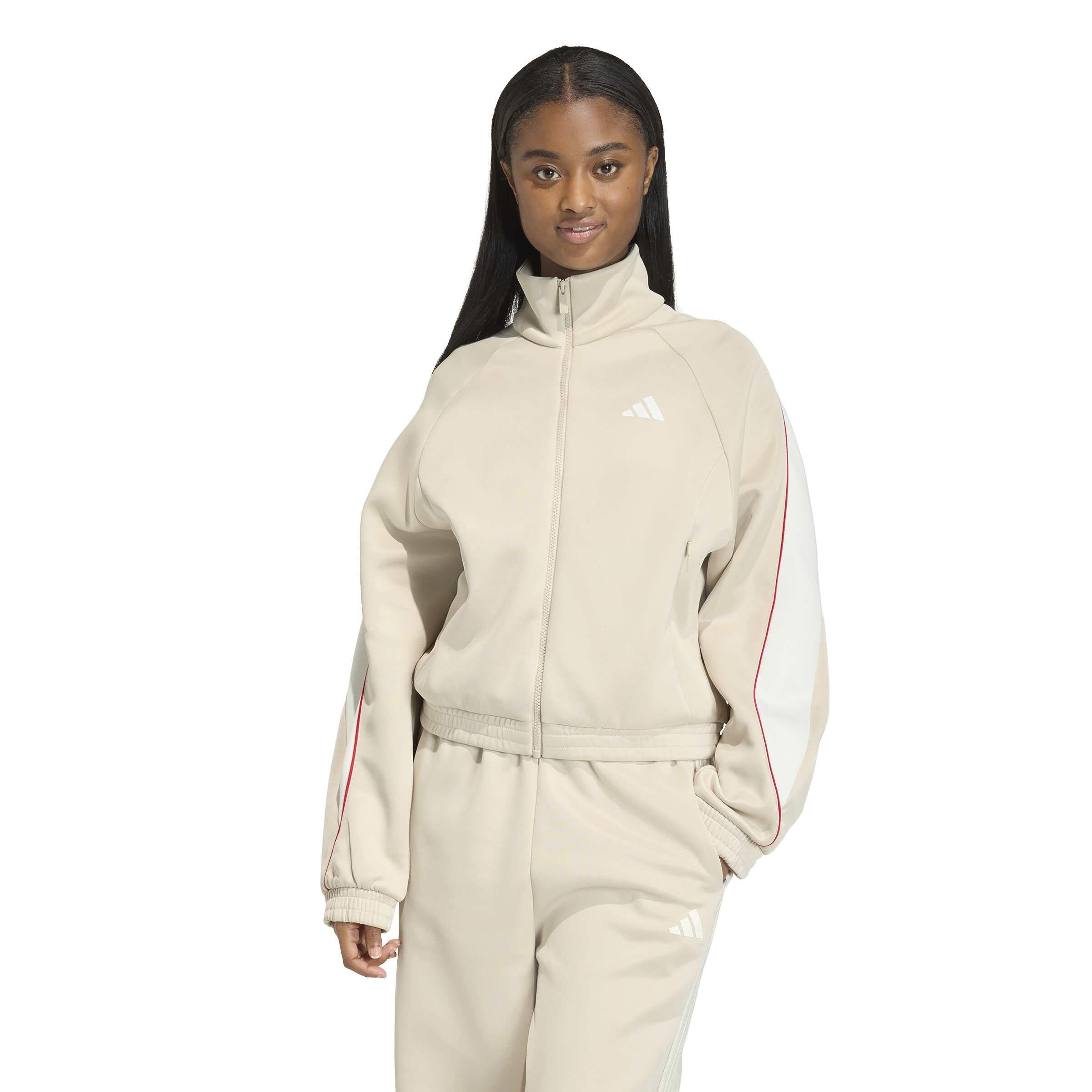 Trainingsjacke STADIUM mit Stehkragen - CRLI/OWHITE/PURRUB - Beige