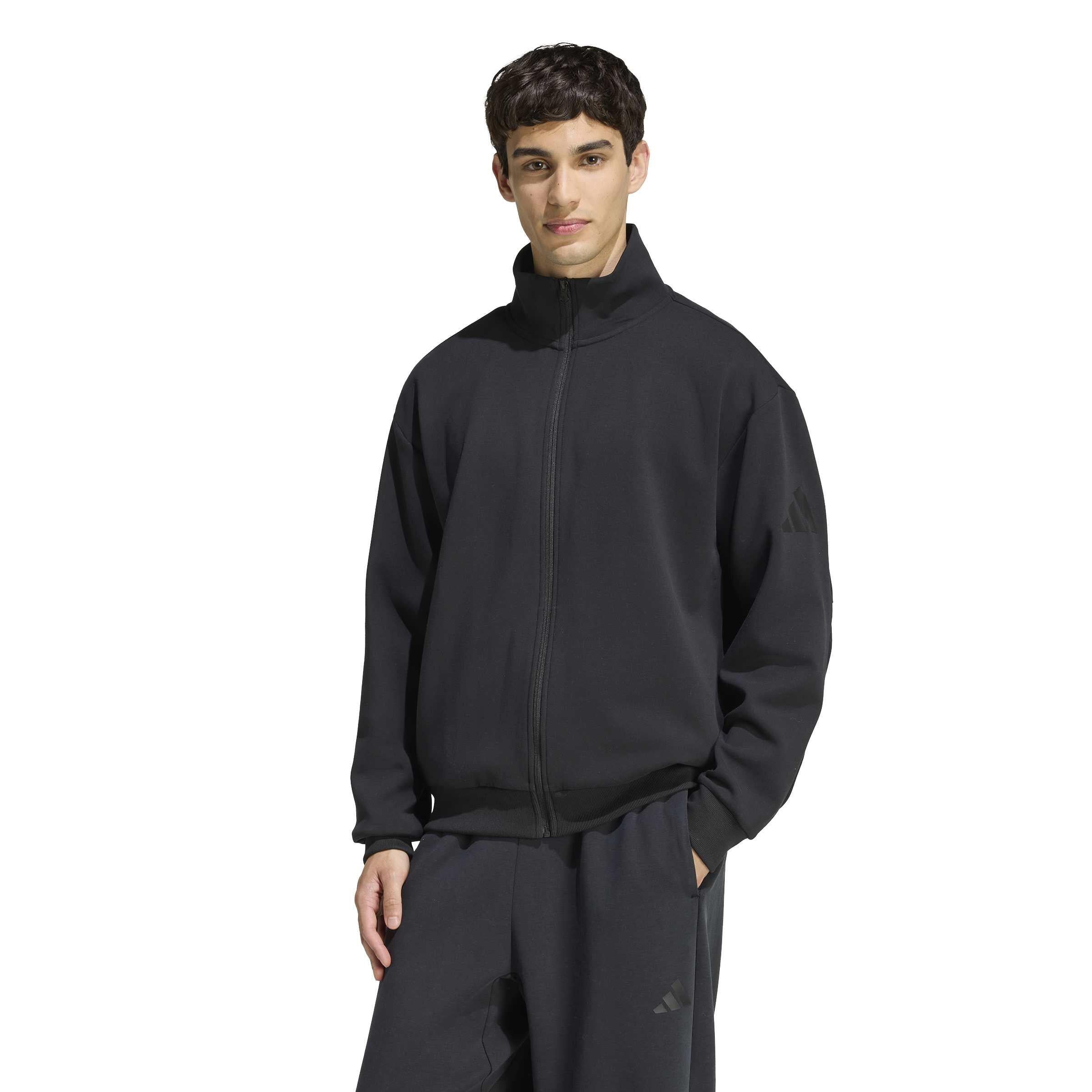 Sweatshirt mit Rollkragen und Cool Touch Material - BLACK - Schwarz